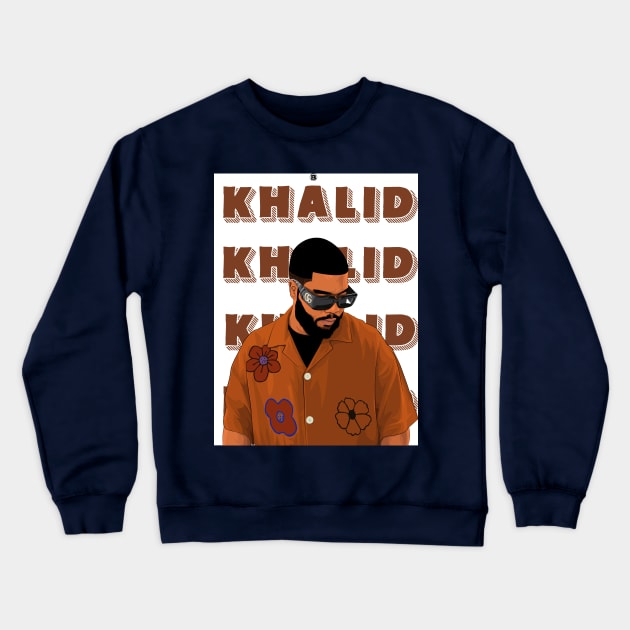 Khalid Crewneck Sweatshirt by Black hub